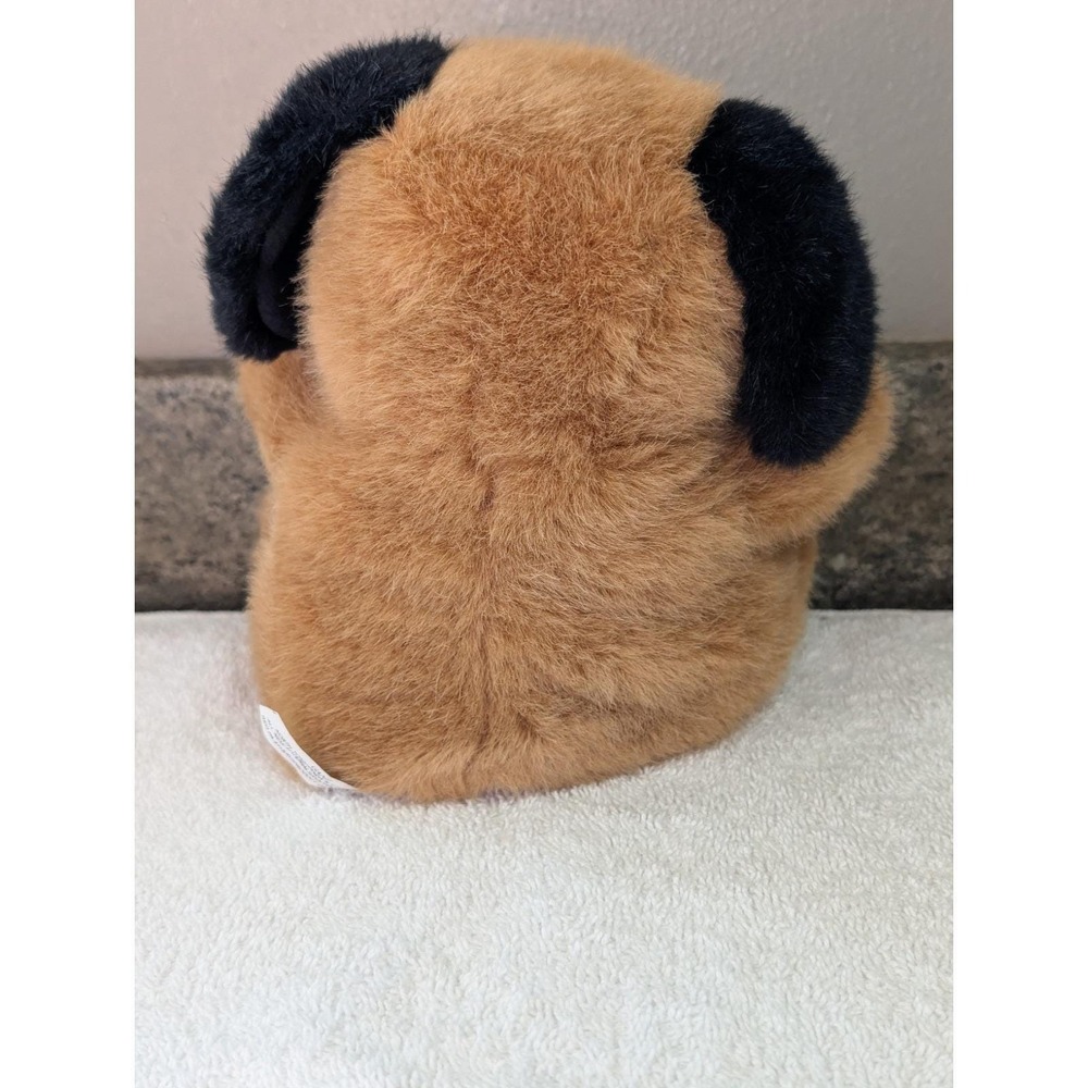 Vintage Ganz Playful Puppets Brown White Doodles Black Patch Eye Plush Rare 1997 - Picture 12 of 16